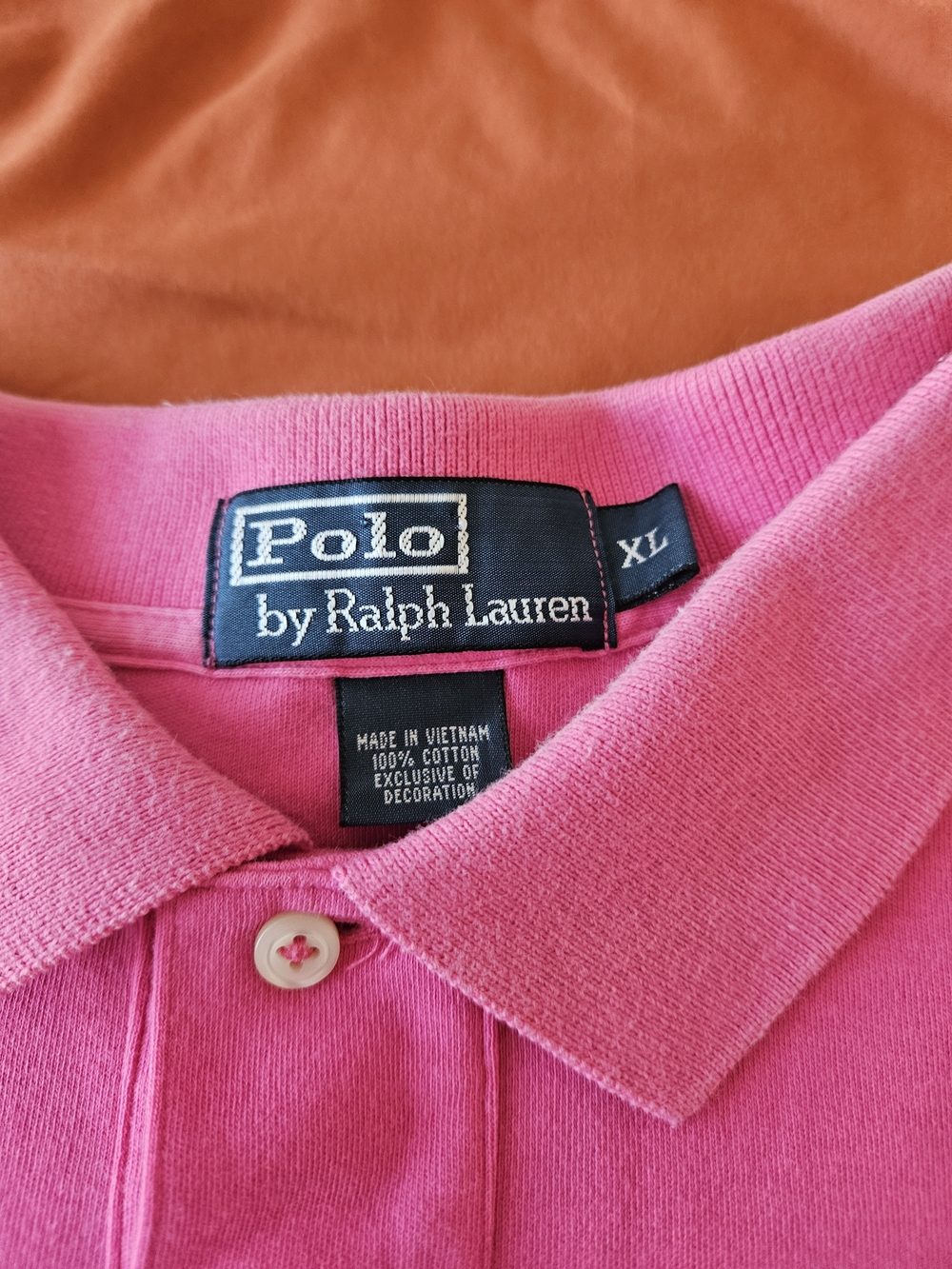Polo by Ralph Lauren Pink Mens Polo Shirt